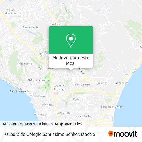 Quadra do Colégio Santíssimo Senhor mapa