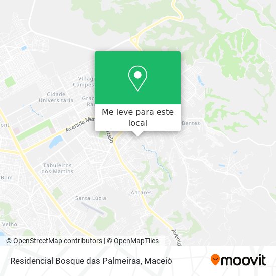 Residencial Bosque das Palmeiras mapa