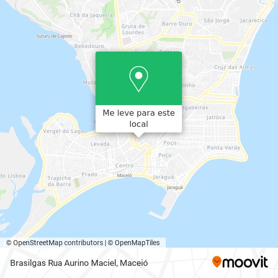 Brasilgas Rua Aurino Maciel mapa