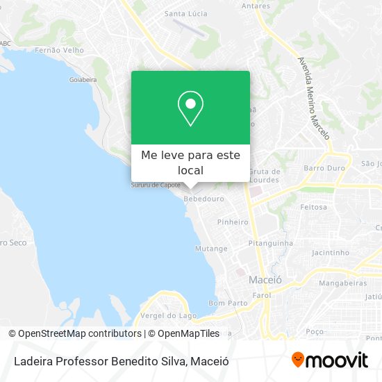 Ladeira Professor Benedito Silva mapa