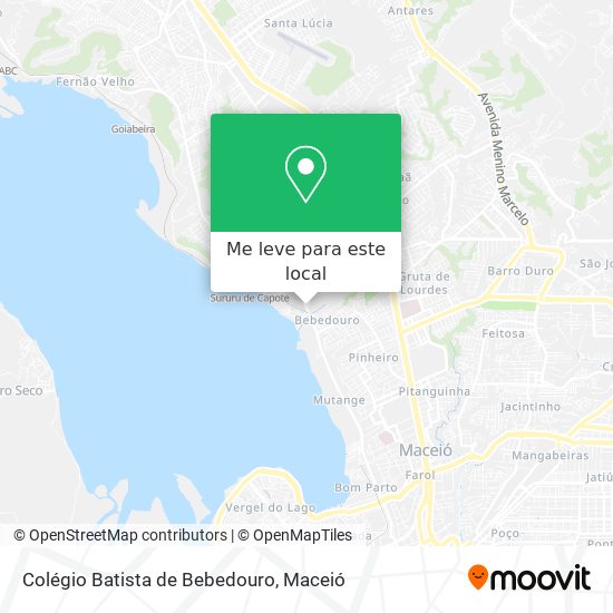 Colégio Batista de Bebedouro mapa