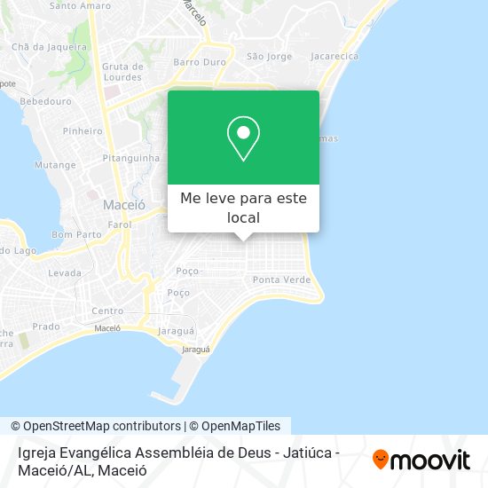 Igreja Evangélica Assembléia de Deus - Jatiúca - Maceió / AL mapa