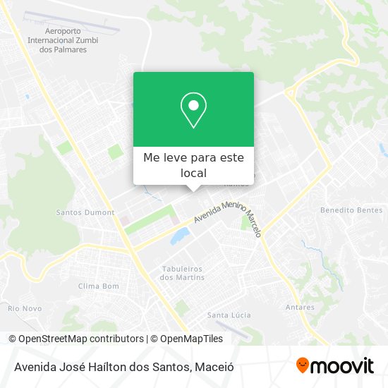 Avenida José Haílton dos Santos mapa