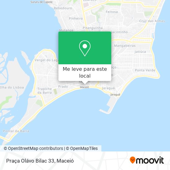Praça Olávo Bilac 33 mapa