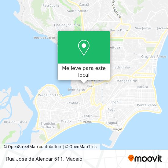 Rua José de Alencar 511 mapa
