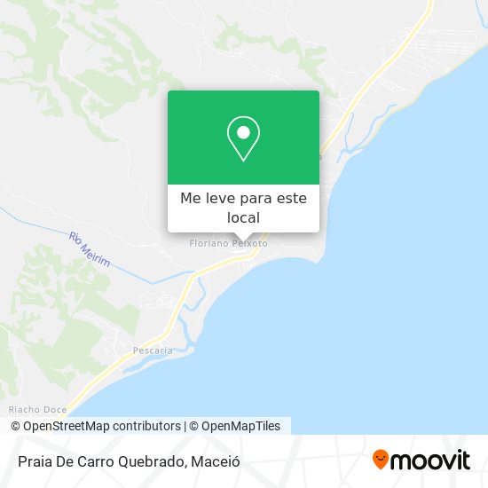 Praia De Carro Quebrado mapa