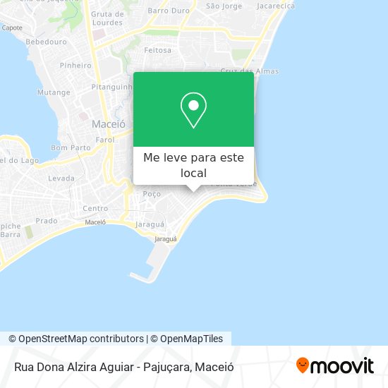 Rua Dona Alzira Aguiar - Pajuçara mapa