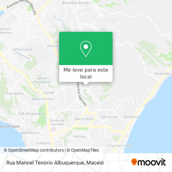 Rua Manoel Tenório Albuquerque mapa