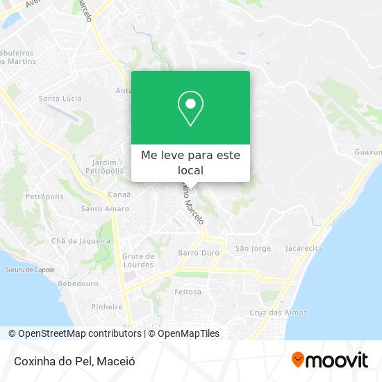 Coxinha do Pel mapa