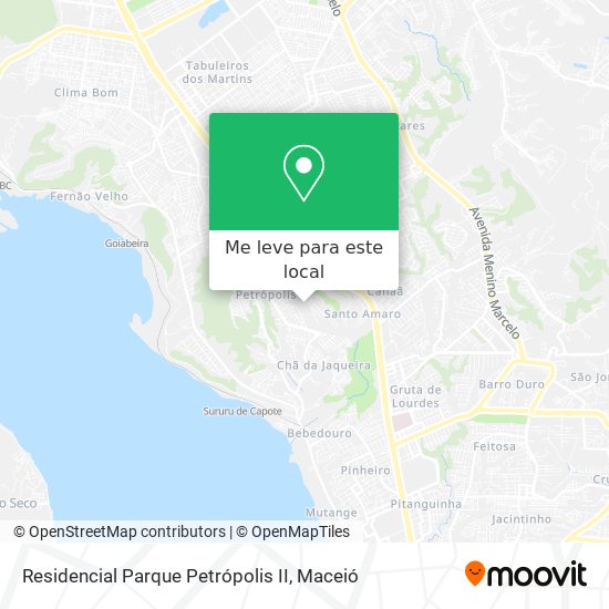 Residencial Parque Petrópolis II mapa