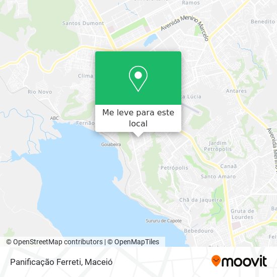 Panificação Ferreti mapa