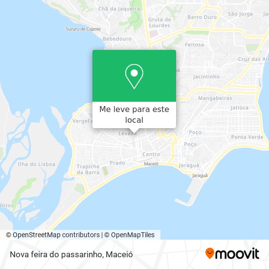Nova feira do passarinho mapa