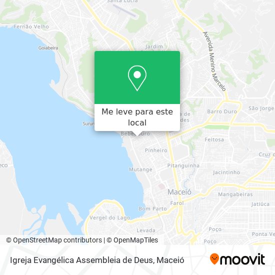 Igreja Evangélica Assembleia de Deus mapa