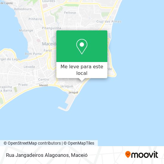 Rua Jangadeiros Alagoanos mapa