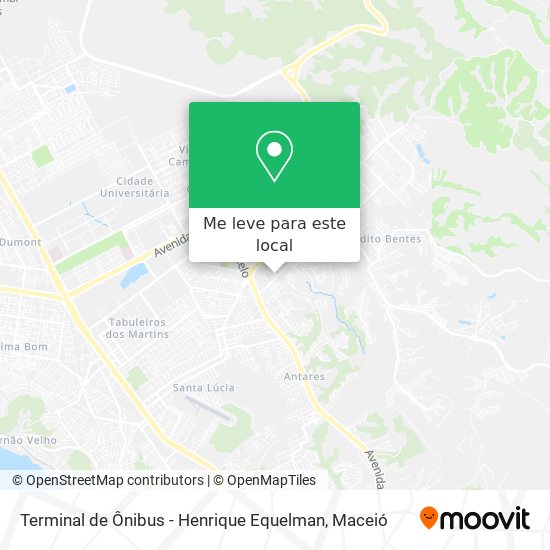 Terminal de Ônibus - Henrique Equelman mapa