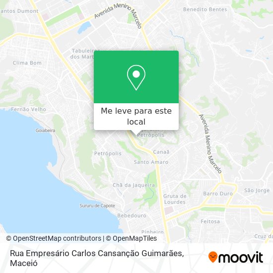 Rua Empresário Carlos Cansanção Guimarães mapa