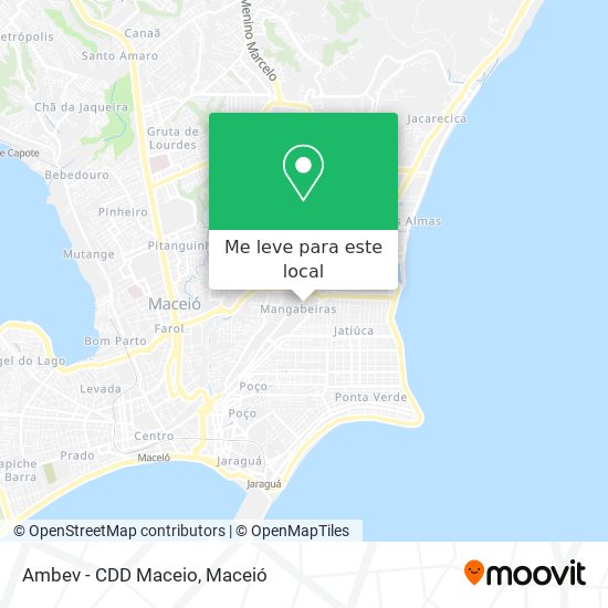 Ambev - CDD Maceio mapa