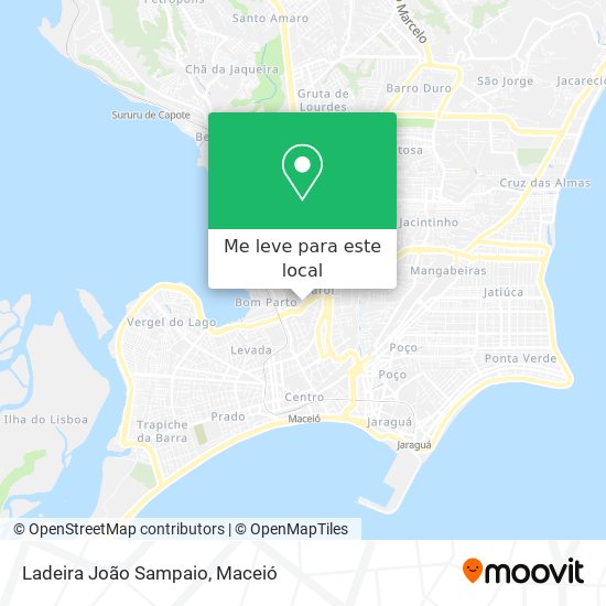 Ladeira João Sampaio mapa