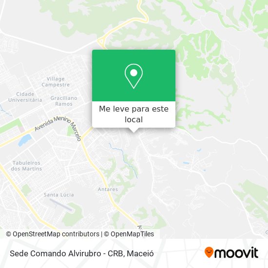 Sede Comando Alvirubro - CRB mapa