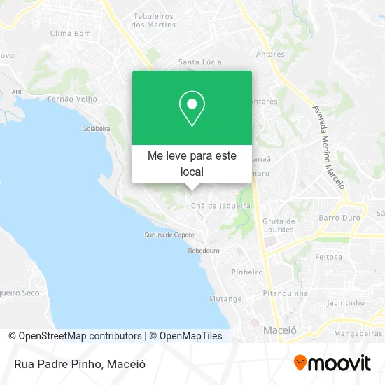 Rua Padre Pinho mapa