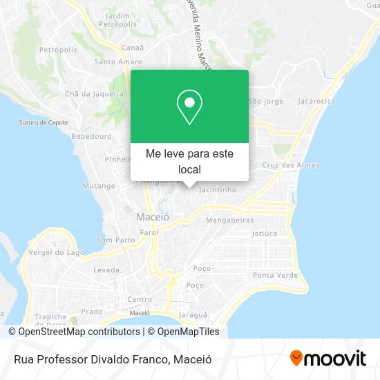 Rua Professor Divaldo Franco mapa
