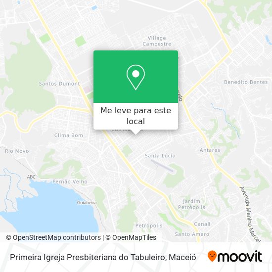 Primeira Igreja Presbiteriana do Tabuleiro mapa