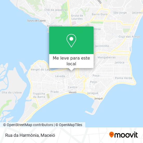 Rua da Harmônia mapa