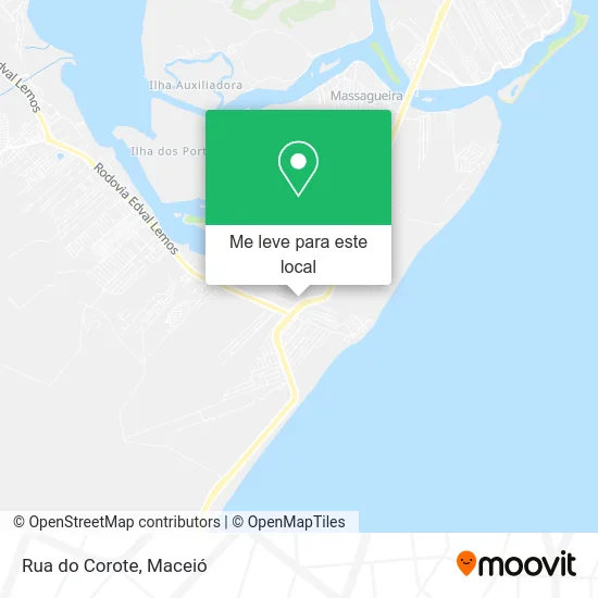Rua do Corote mapa