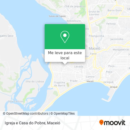 Igreja e Casa do Pobre mapa