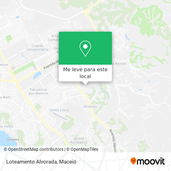 Loteamento Alvorada mapa