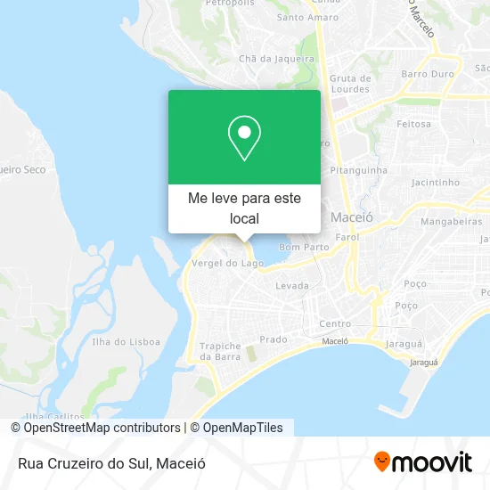 Rua Cruzeiro do Sul mapa