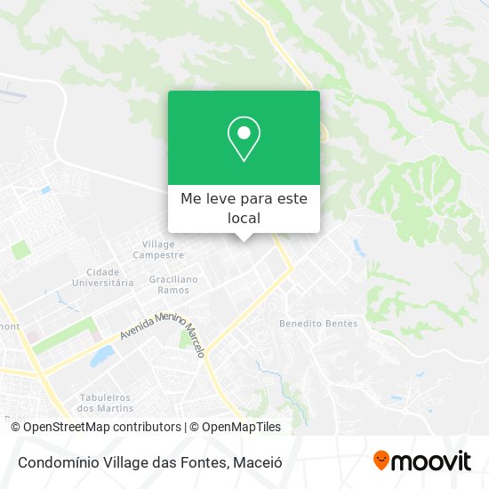 Condomínio Village das Fontes mapa