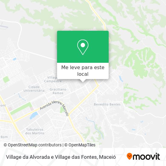 Village da Alvorada e Village das Fontes mapa