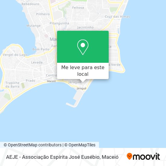 AEJE - Associação Espírita José Eusébio mapa