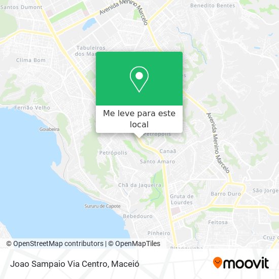 Joao Sampaio Via Centro mapa