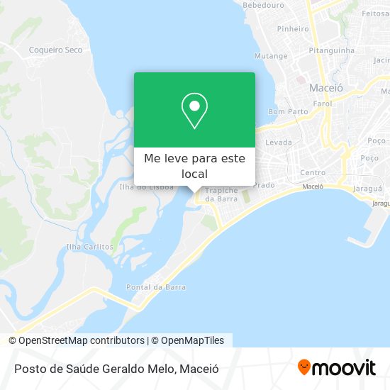Posto de Saúde Geraldo Melo mapa