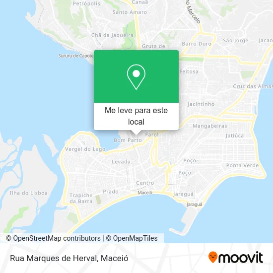 Rua Marques de Herval mapa