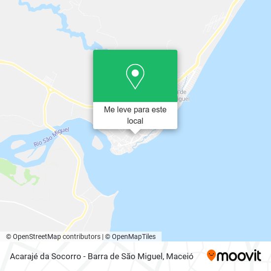 Acarajé da Socorro - Barra de São Miguel mapa