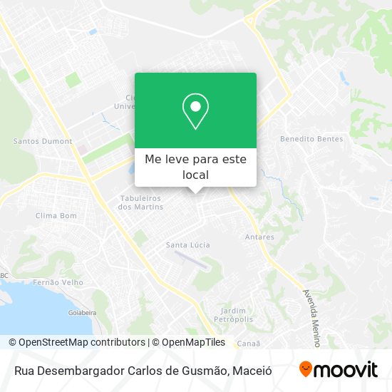 Rua Desembargador Carlos de Gusmão mapa