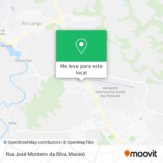 Rua José Monteiro da Silva mapa