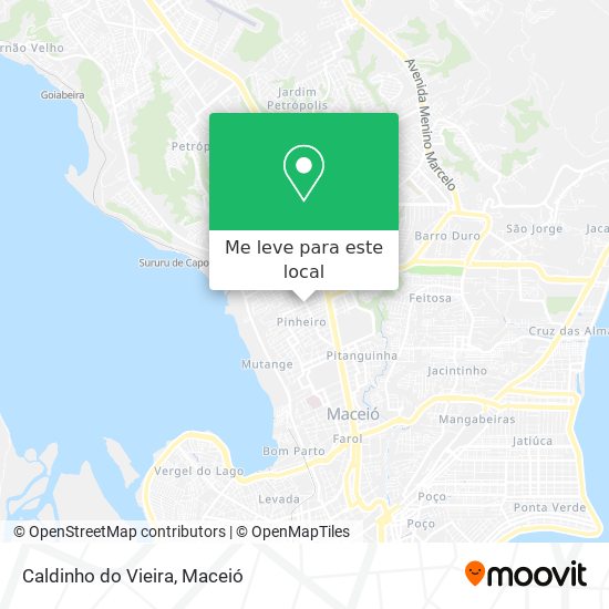 Caldinho do Vieira mapa