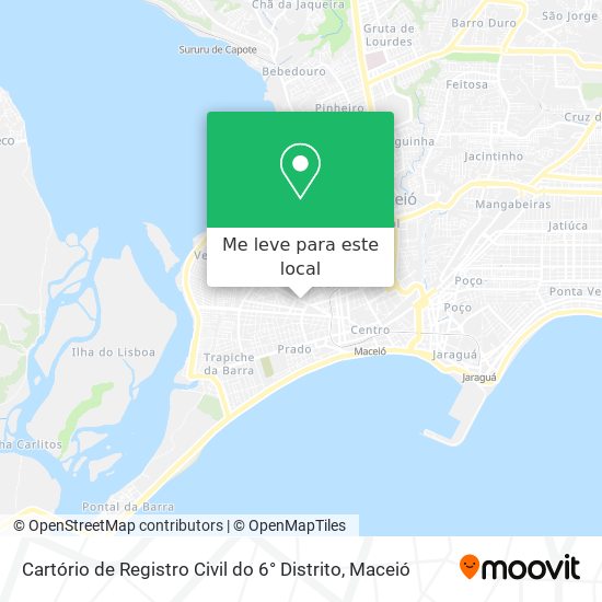 Cartório de Registro Civil do 6° Distrito mapa