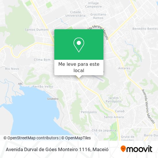 Avenida Durval de Góes Monteiro 1116 mapa