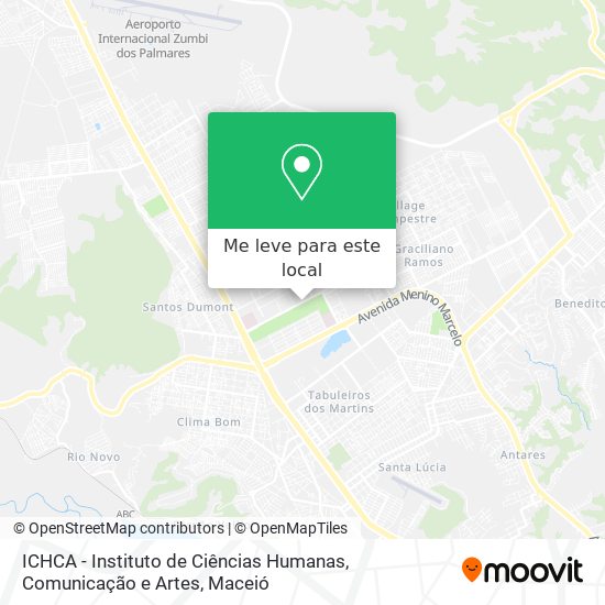 ICHCA - Instituto de Ciências Humanas, Comunicação e Artes mapa