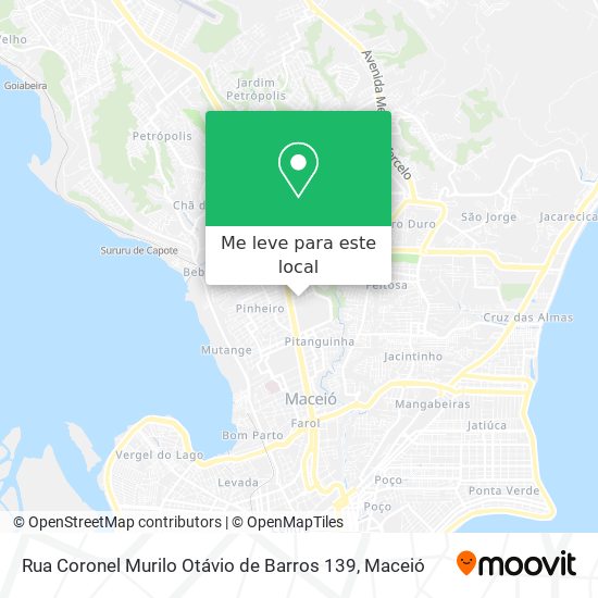 Rua Coronel Murilo Otávio de Barros 139 mapa