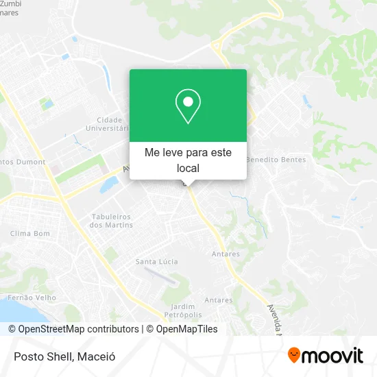 Posto Shell mapa