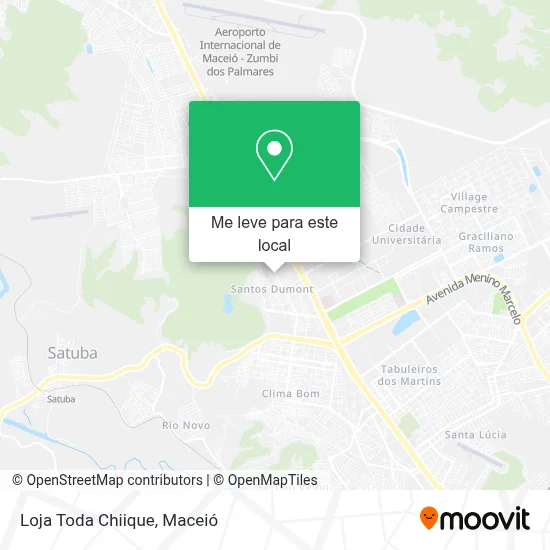 Loja Toda Chiique mapa