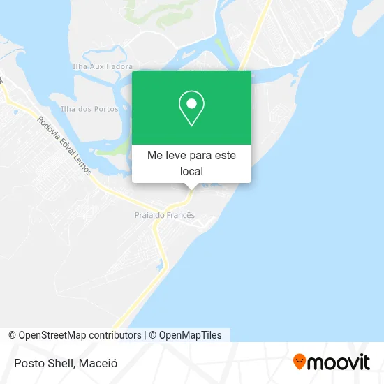 Posto Shell mapa