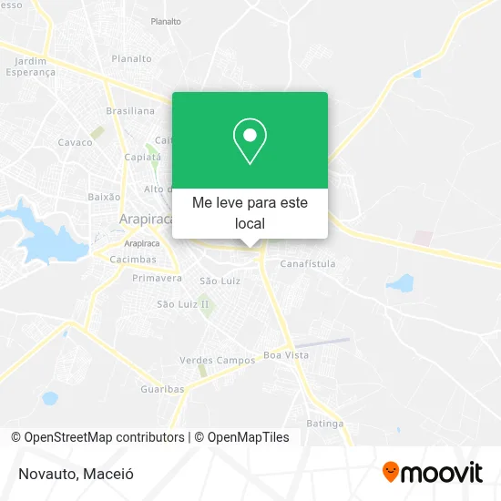 Novauto mapa