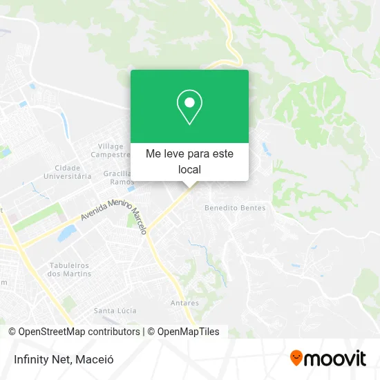 Infinity Net mapa